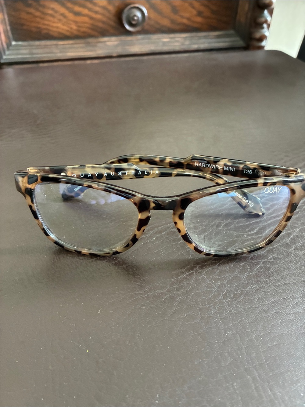 Quay Australia Blue Light Tortoise Shell Cat-Eye Sunglasses - Brown/Black